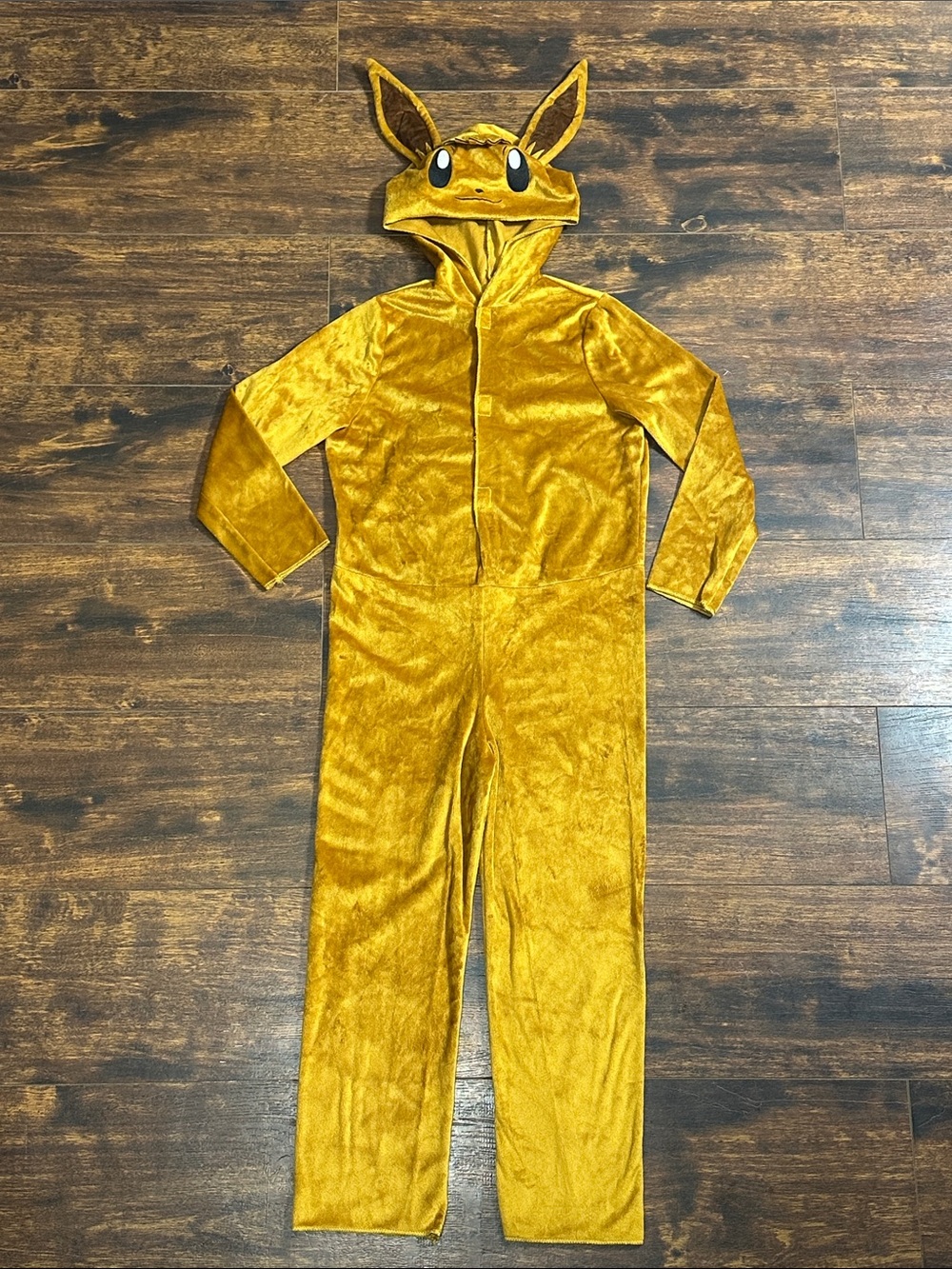 Pokémon Eevee Kids Hooded Jumpsuit Halloween Costume 4/6 🦊✨